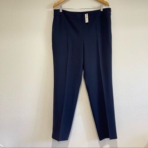 TALBOTS Straight Leg Ankle Work Pants in Navy Blue Size 14. No tags…great shape